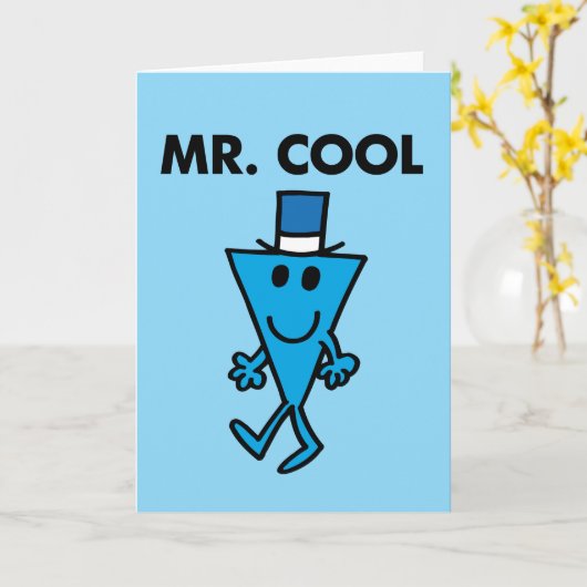 Klassieke Mr Cool Pose Kaart (Gele Bloem)