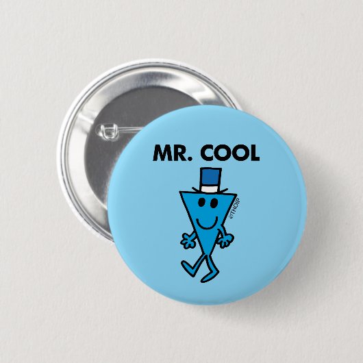 Klassieke Mr Cool Pose Ronde Button 5,7 Cm (Voorkant /achterkant)
