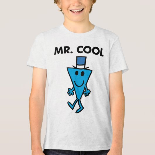 Klassieke Mr Cool Pose Tri-Blend Shirt (Voorkant)