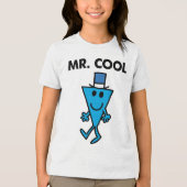 Klassieke Mr Cool Pose Tri-Blend Shirt (Voorkant)