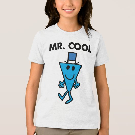 Klassieke Mr Cool Pose Tri-Blend Shirt (Voorkant)