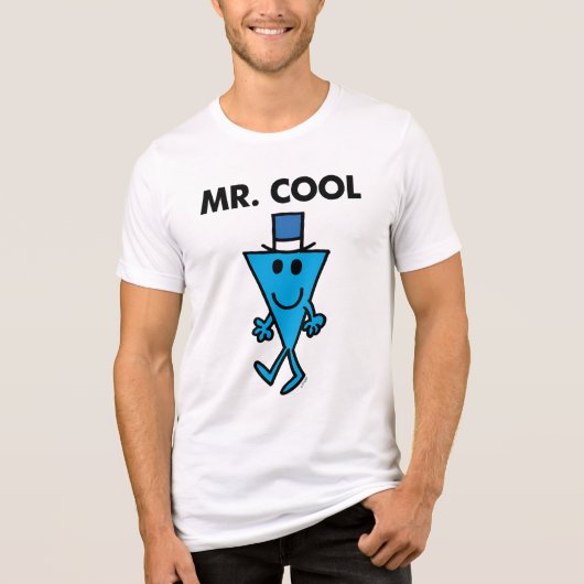 Klassieke Mr Cool Pose Tri-Blend Shirt (Voorkant)