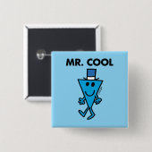 Klassieke Mr Cool Pose Vierkante Button 5,1 Cm (Voorkant /achterkant)