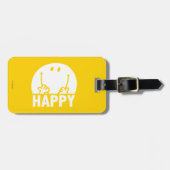 Klassieke Mr Happy Bagagelabel (Voorkant horizontaal)