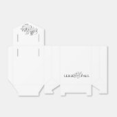 Klassieke Mr & Mrs Wedding Favor Box Bedankdoosjes (Uitgevouwen)