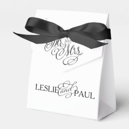 Klassieke Mr & Mrs Wedding Favor Box Bedankdoosjes