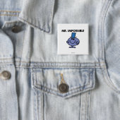 Klassieke Mr. Onmogelijk Vierkante Button 5,1 Cm (In situ)