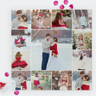 Klassieke multi-foto collage foto legpuzzel