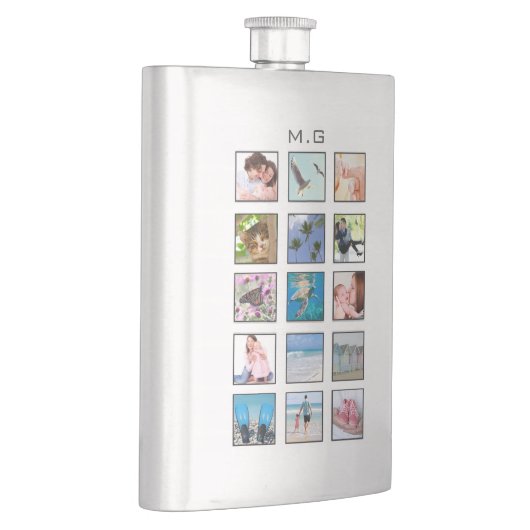 Klassieke Multiple Square Custom Photo Collage Flacon (Rechts)