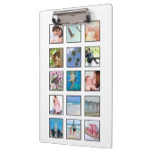 Klassieke Multiple Square Custom Photo Collage Klembord (Links)
