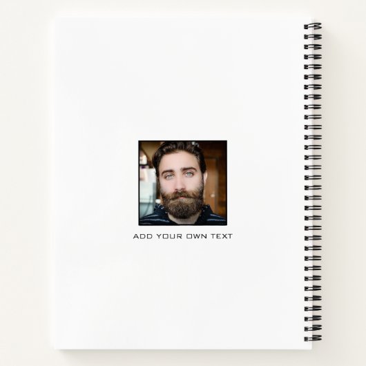 Klassieke Multiple Square Custom Photo Collage Notitieboek (Achterkant)