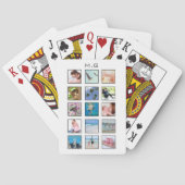 Klassieke Multiple Square Custom Photo Collage Pokerkaarten (Achterkant)