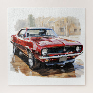 Klassieke Muscle Auto Legpuzzel