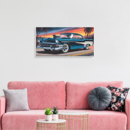 Klassieke Muscle Car 1956 Canvas Afdruk