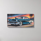 Klassieke Muscle Car 1956 Canvas Afdruk (Voorkant)