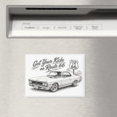 Klassieke Muscle Car Magneet (Insitu (Vaatwasser))