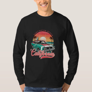 Klassieke Muscle Car Retro Huntington Beach Califo T-shirt
