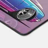 Klassieke Muscle Car, stijlvol modern. Paarse en b Bureaumat (Hoek)