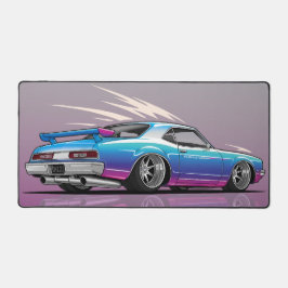 Klassieke Muscle Car, stijlvol modern. Paarse en b Bureaumat