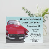Klassieke musculair autopartij kaart (Staand voorkant)