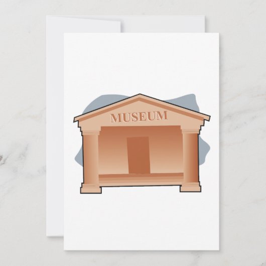 Klassieke museumarchitectuur kaart (Voorkant)