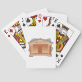 Klassieke museumarchitectuur pokerkaarten (Achterkant)