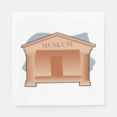 Klassieke museumarchitectuur servet (Voorkant)