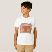 Klassieke museumarchitectuur t-shirt (Voorkant volledig)