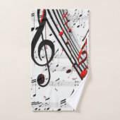 Klassieke Musical Chaos Red White en Black Bad Handdoek (Handdoek)