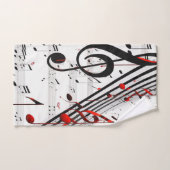 Klassieke Musical Chaos Red White en Black Bad Handdoek (Handdoek)