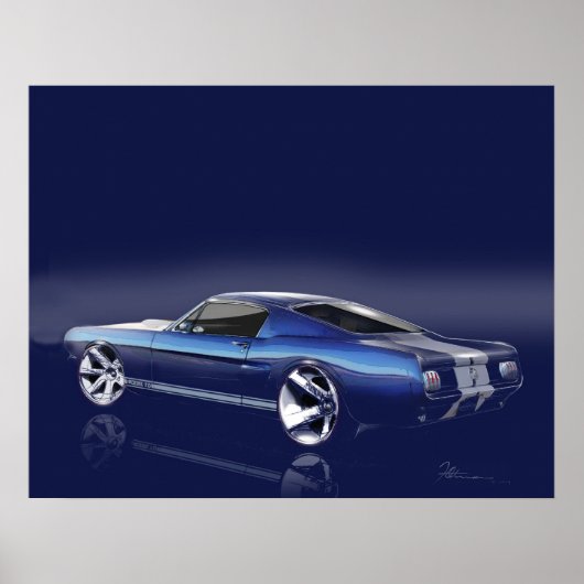 Klassieke Mustang 1965 Poster (Voorkant)