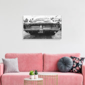 Klassieke Mustang canvas afdrukken/wandkunst (Insitu (Woonkamer))