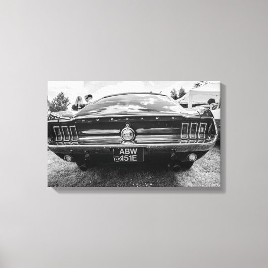 Klassieke Mustang canvas afdrukken/wandkunst Afdruk (Voorkant)