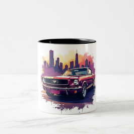 Klassieke Mustang koffiemok Tweekleurige Koffiemok