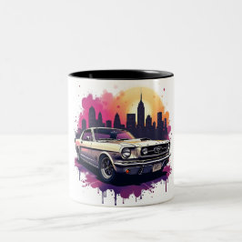 Klassieke Mustang koffiemok Tweekleurige Koffiemok