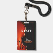 Klassieke Muziek Competitie Staf All Access Badge (Voorzijde met lanyard)