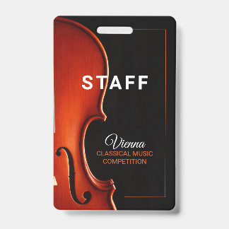 Klassieke Muziek Competitie Staf All Access Badge