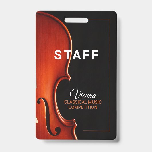 Klassieke Muziek Competitie Staf All Access Badge (Voorzijde)