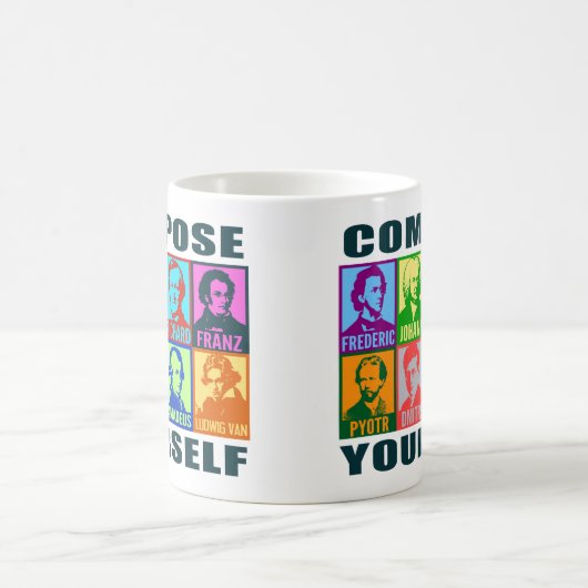 Klassieke muziek componisten | PopArt-Mok Koffiemok (Center)