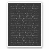 Klassieke muziek componisten sticker (Voorkant)