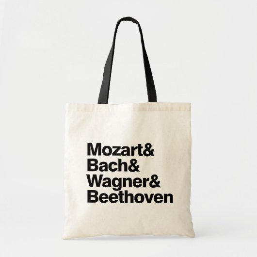Klassieke muziek - Composers Band Funny bag Tote Bag (Voorkant)