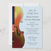 Klassieke Muziek Elegante Viool Overweging Kaart (Voorkant)