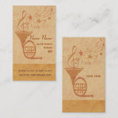  klassieke muziek - Franse hoorn - DJ Visitekaartje (Voorkant / Achterkant)