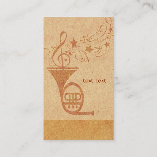  klassieke muziek - Franse hoorn - DJ Visitekaartje (Achterkant)