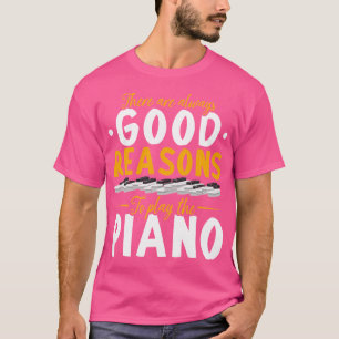 Klassieke Muziek Pianist Musicus Piano Toetsenbord T-shirt