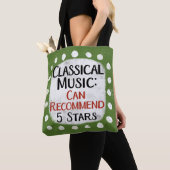 Klassieke Muziek Review 5 Sterren Canvas tas (Dichtbij)