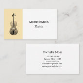 Klassieke Muziek Uitvoerder Violiniste Viool Visitekaartje (Voorkant / Achterkant)