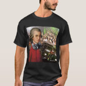 Klassieke muziek van Mozart [CC-CatCow] T-shirt (Voorkant)
