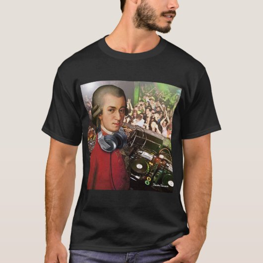 Klassieke muziek van Mozart [CC-CatCow] T-shirt (Voorkant)