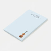 Klassieke muziek Violin Blue Post-it® Notes (Schuin)